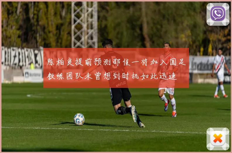 陈柏良提前预测邵佳一将加入国足教练团队未曾想到时机如此迅速